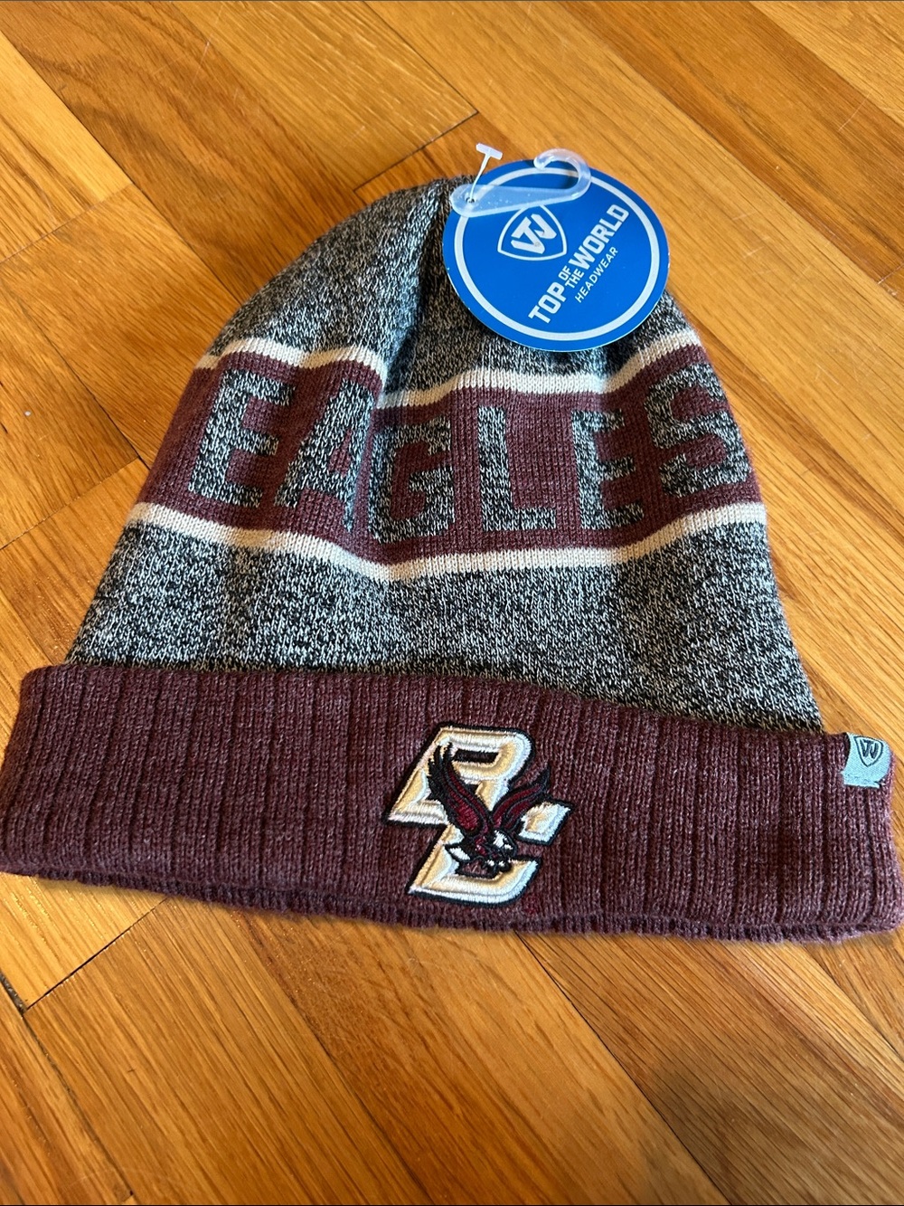 NWT Top of the World  Eagles Beanie style Hat adult “ one size”